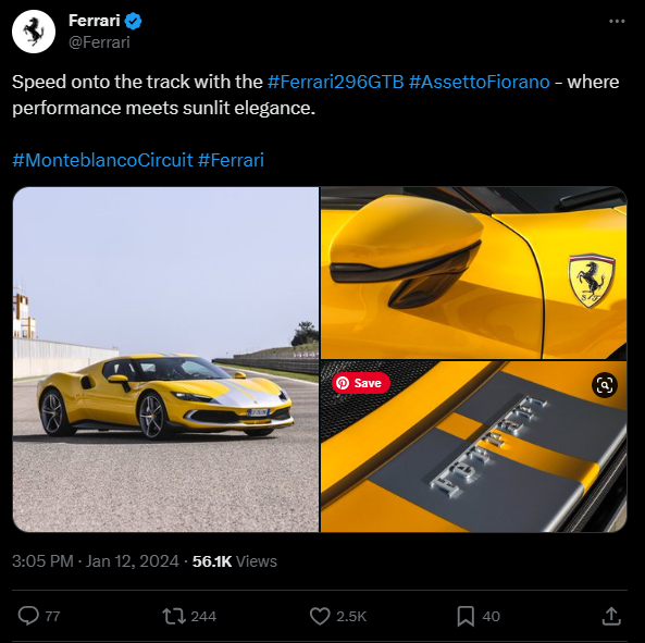 Source: www.twitter.com: Expensive Cars