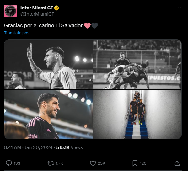 Source: www.twitter.com: Lionel Messi Inter Miami FC