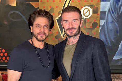 Source: www.news18.com: David Beckham and Shahrukh Khan